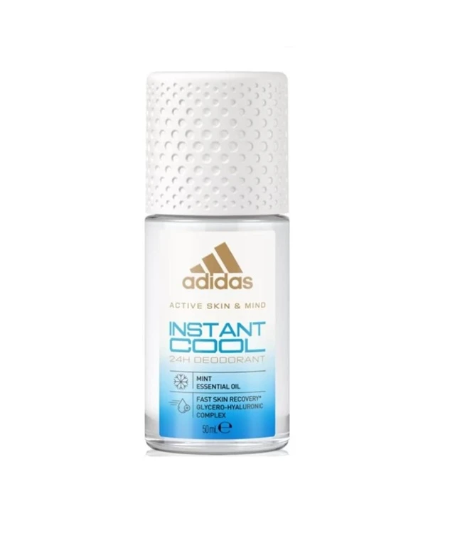 ADIDAS ANTIPERSPIRANT ROLL ON 50ML WOMEN ACTIVE SKIN INSTANT COOL 